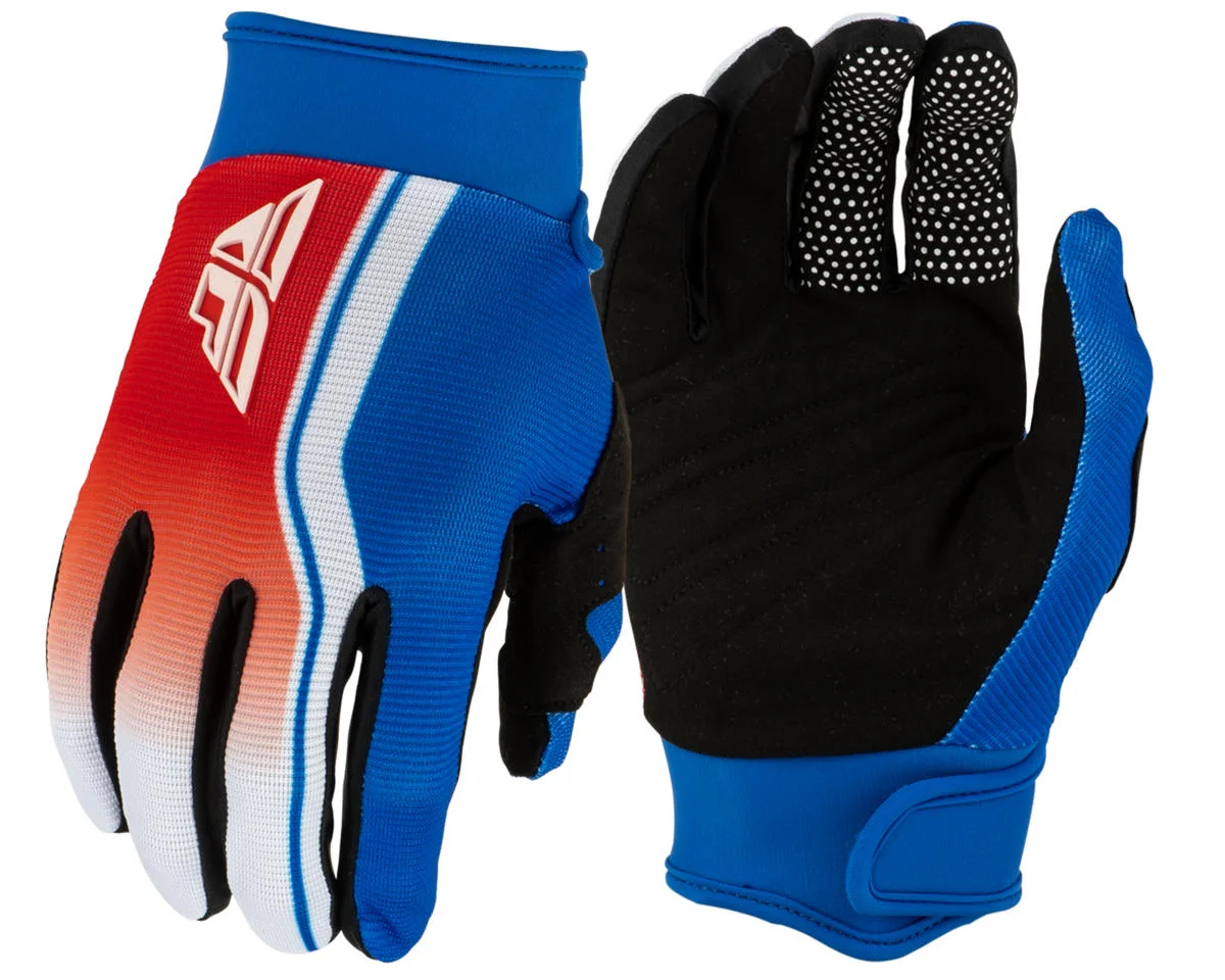Fly Racing Youth F-16 Raze Gloves (Red/White/Blue) (Youth M)